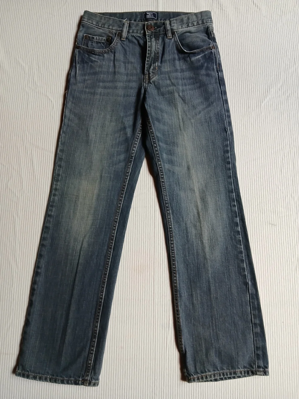 GAP Boys Blue Faded Straight-Leg Jeans